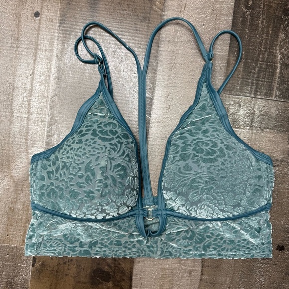 PINK Victoria's Secret Blue/Teal Bralette Medium - Picture 1 of 9